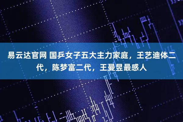 易云达官网 国乒女子五大主力家庭，王艺迪体二代，陈梦富二代，王曼昱最感人